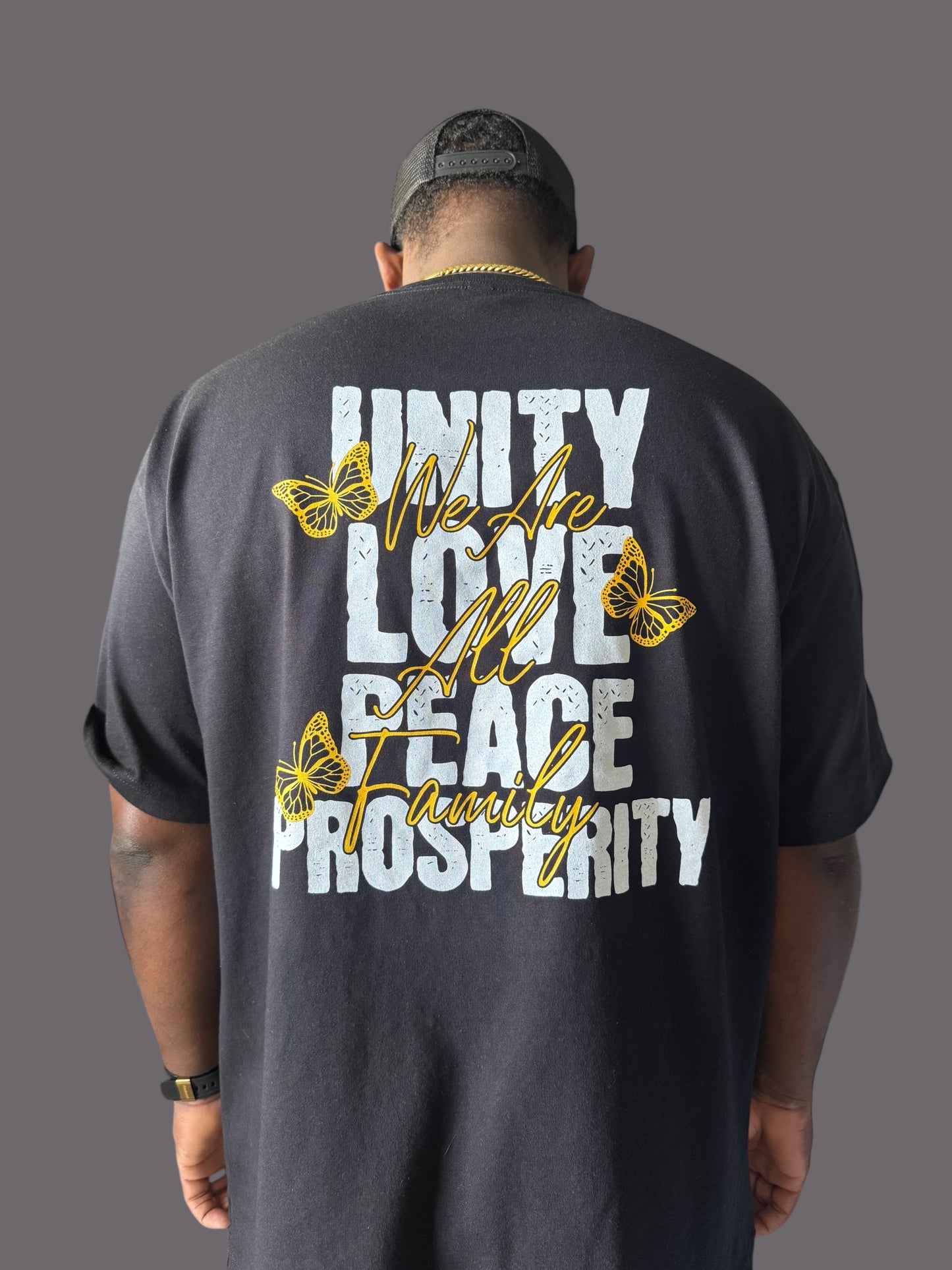 All Love Tee (Black/White/Gold)