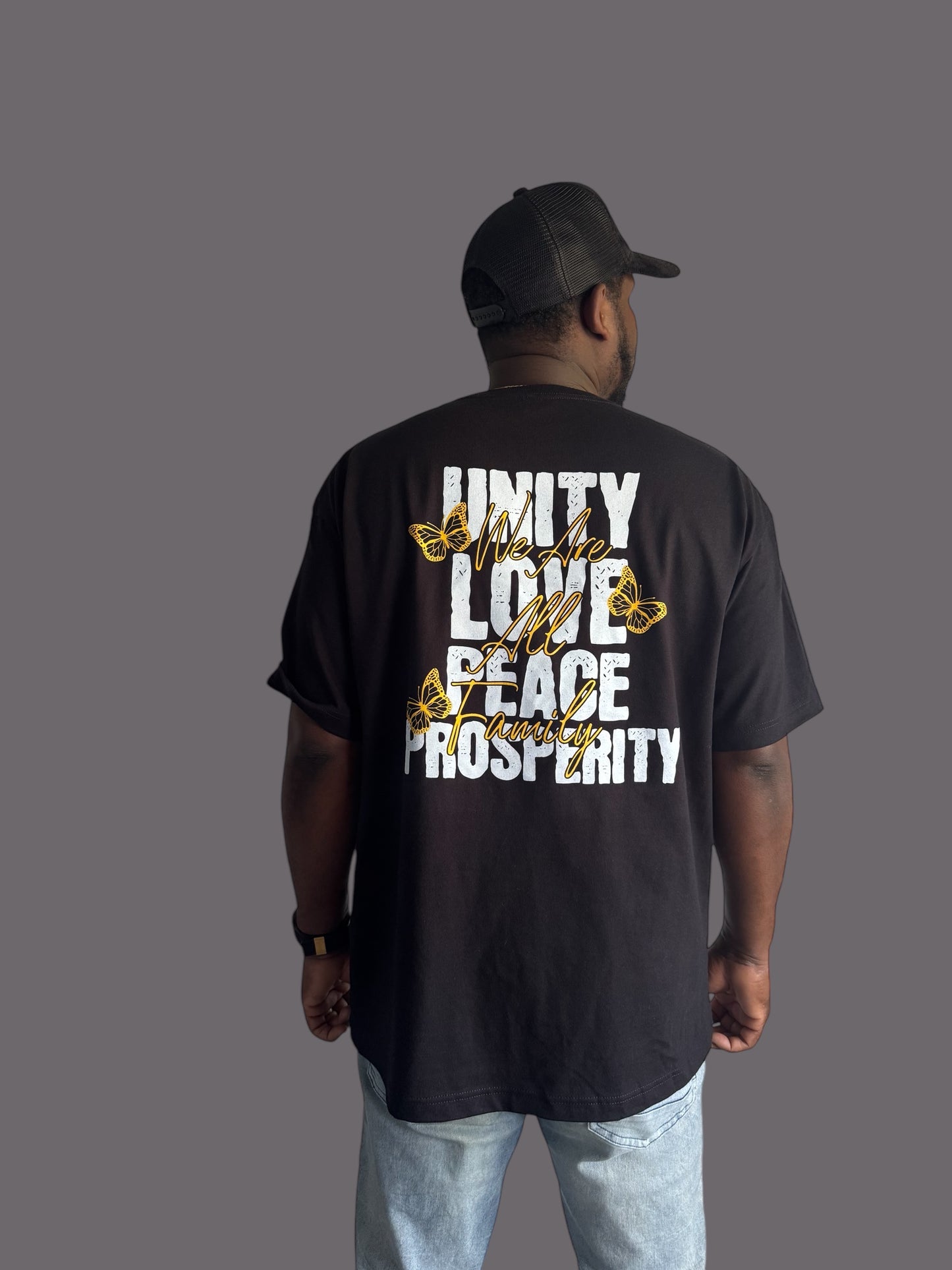 All Love Tee (Black/White/Gold)