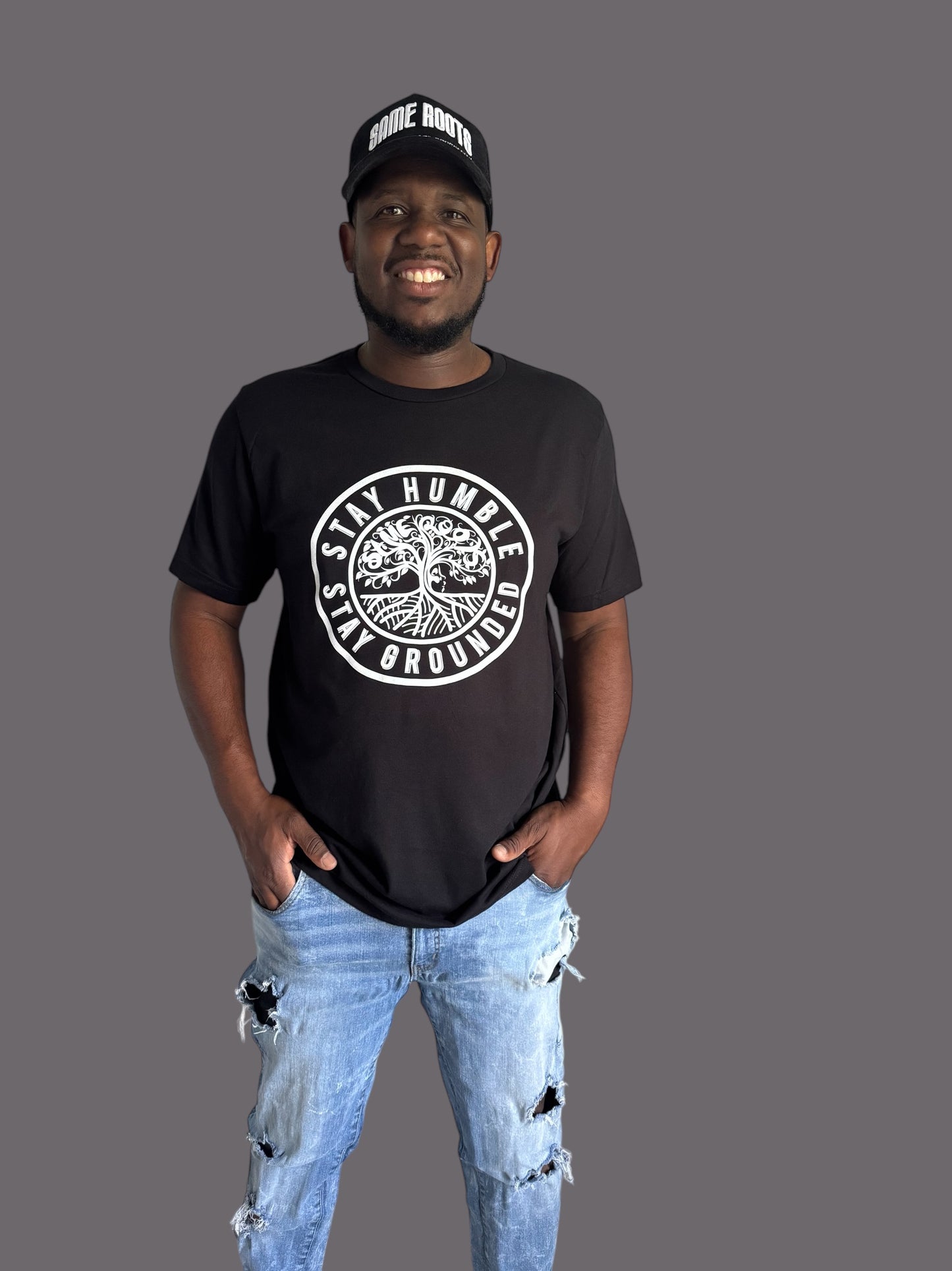 Stay Humble Stay Grounded   (Black/ White)