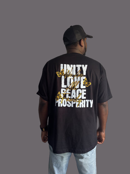 All Love Tee (Black/White/Gold)