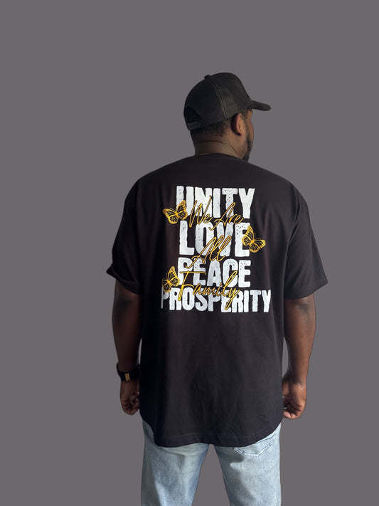 All Love Tee (Black/White/Gold)