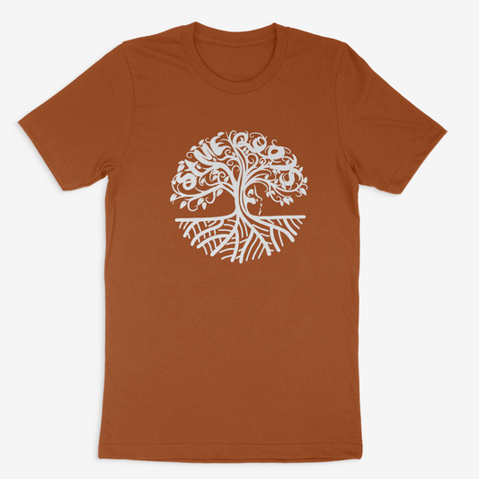 Signature Tree of Life White Logo Tee (Autumn)